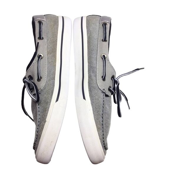 Tommy Hilfiger Gray Topsiders Boat Shoes Men’s 8.5 - Picture 2 of 8